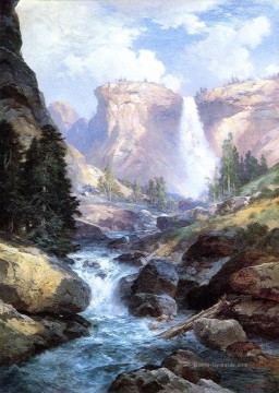  berg - Wasserfall in Yosemite2 Rocky Berge Schule Thomas Moran